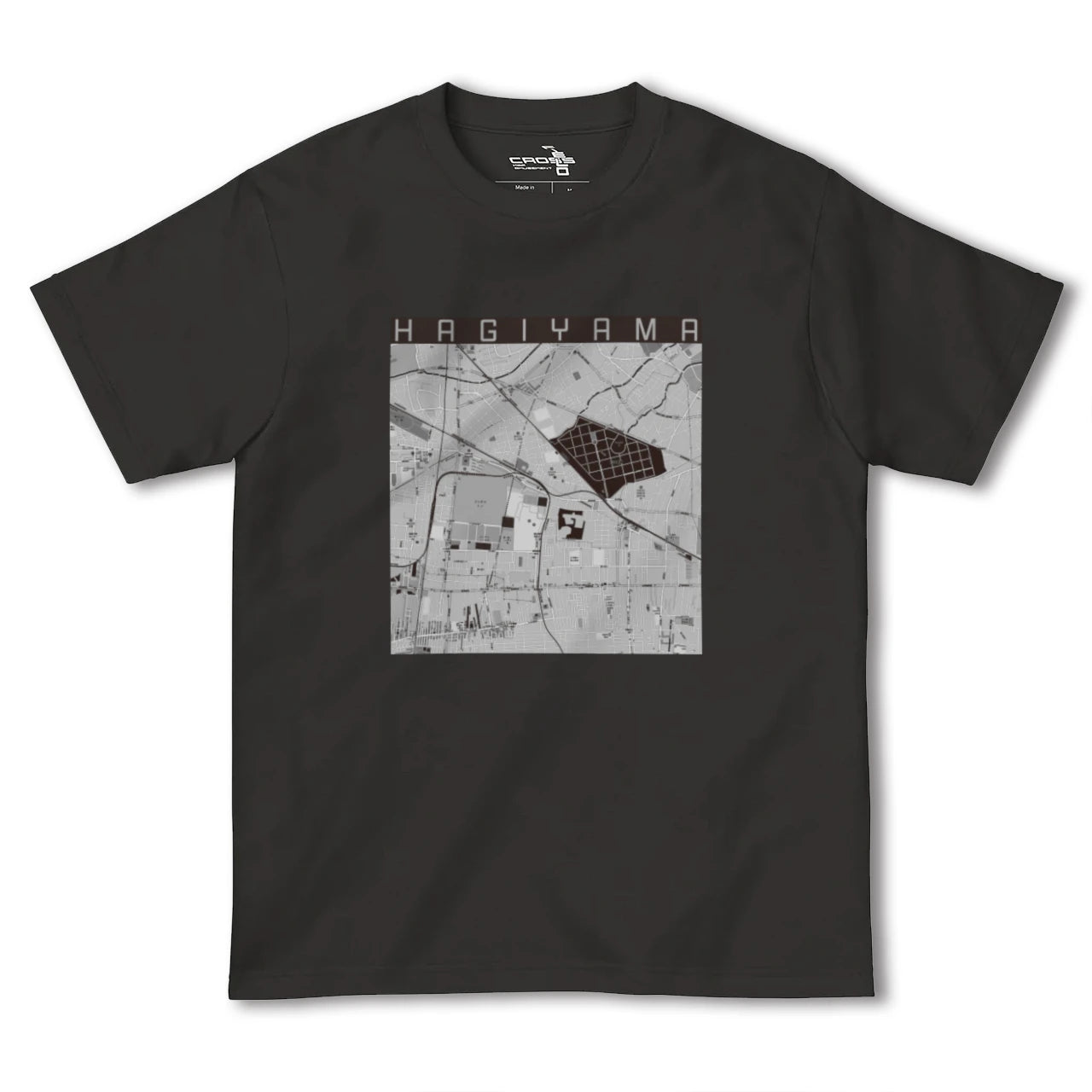 【萩山(東京都)】地図柄ヘビーウェイトTシャツ