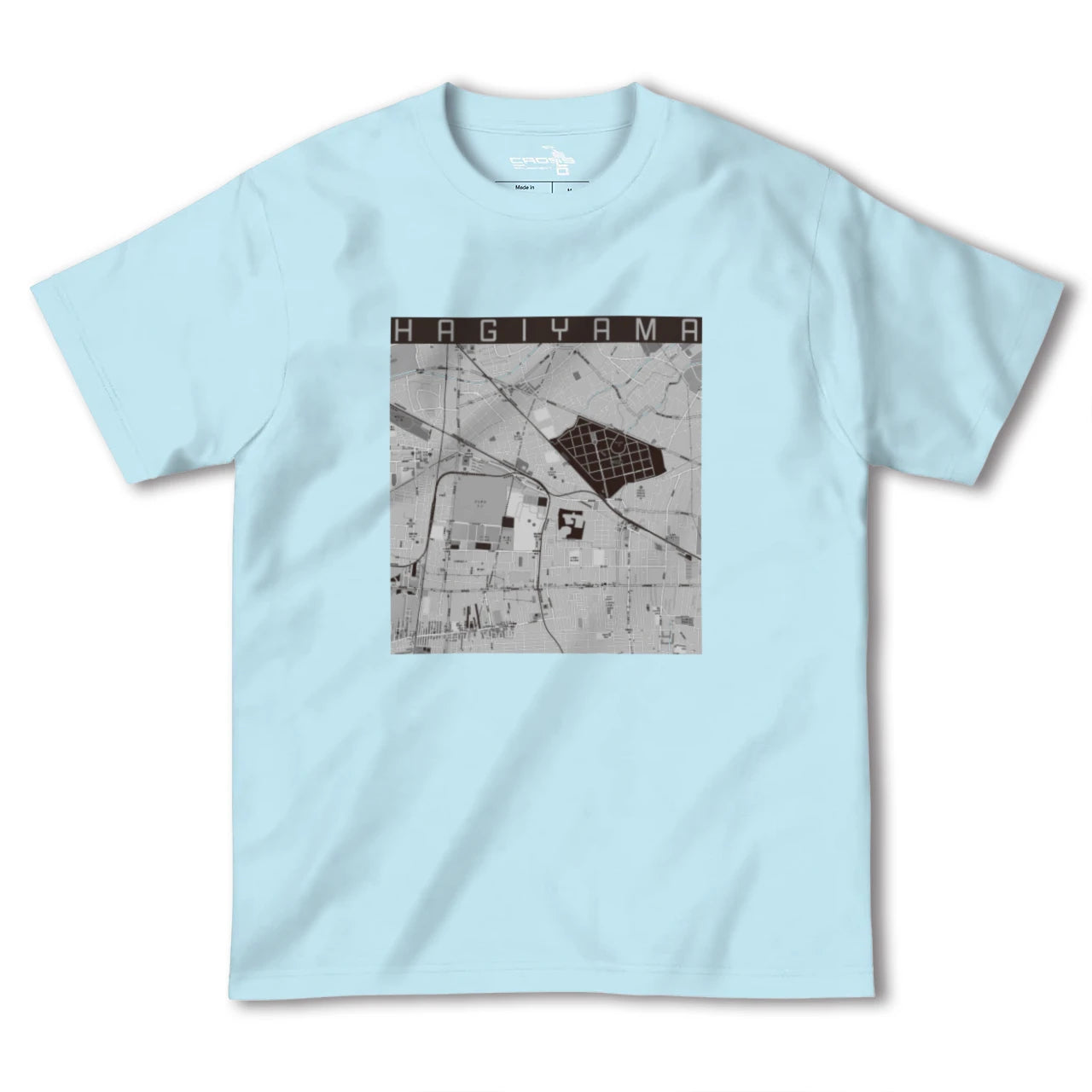 【萩山(東京都)】地図柄ヘビーウェイトTシャツ