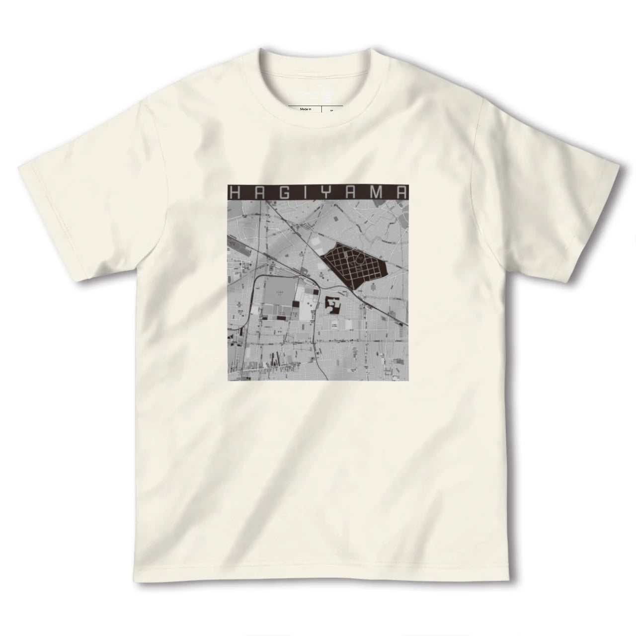 【萩山(東京都)】地図柄ヘビーウェイトTシャツ