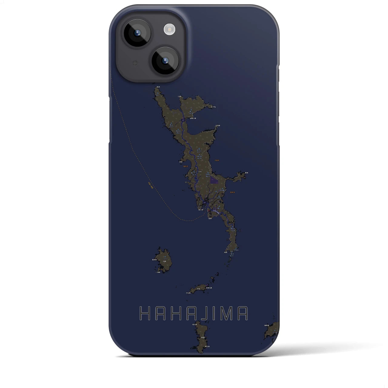 【母島(東京都)】地図柄iPhoneケース(バックカバータイプ)
