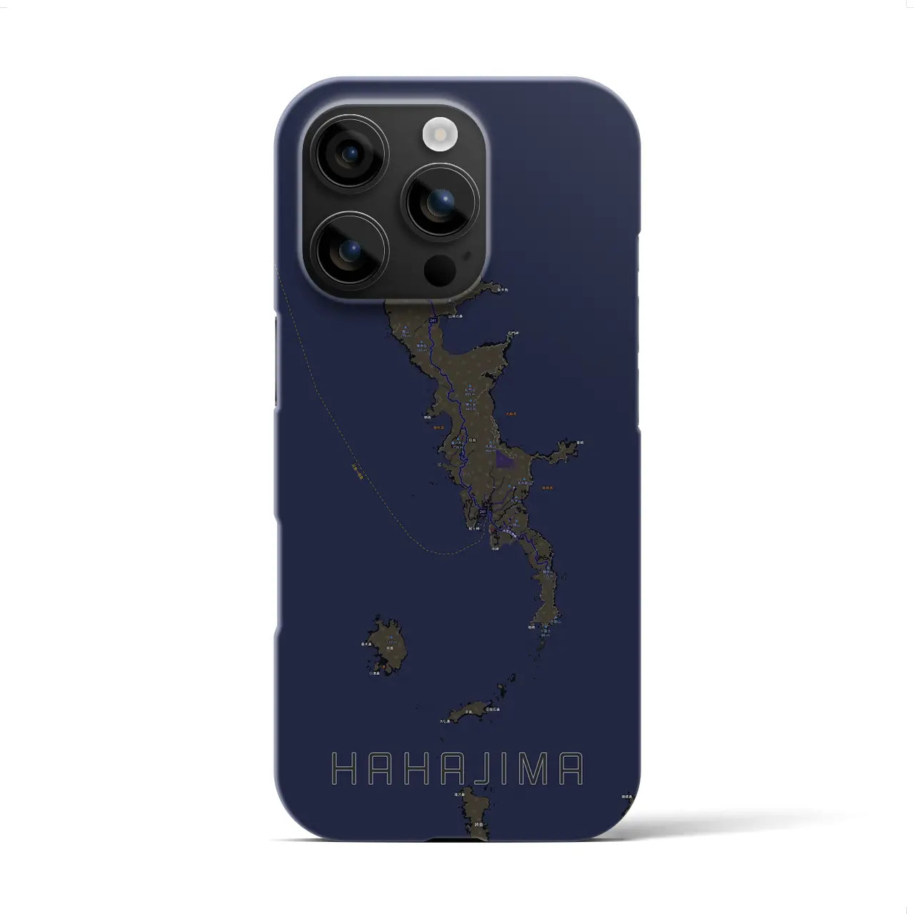 【母島(東京都)】地図柄iPhoneケース(バックカバータイプ)