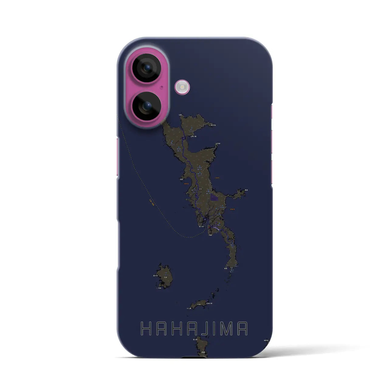 【母島(東京都)】地図柄iPhoneケース(バックカバータイプ)