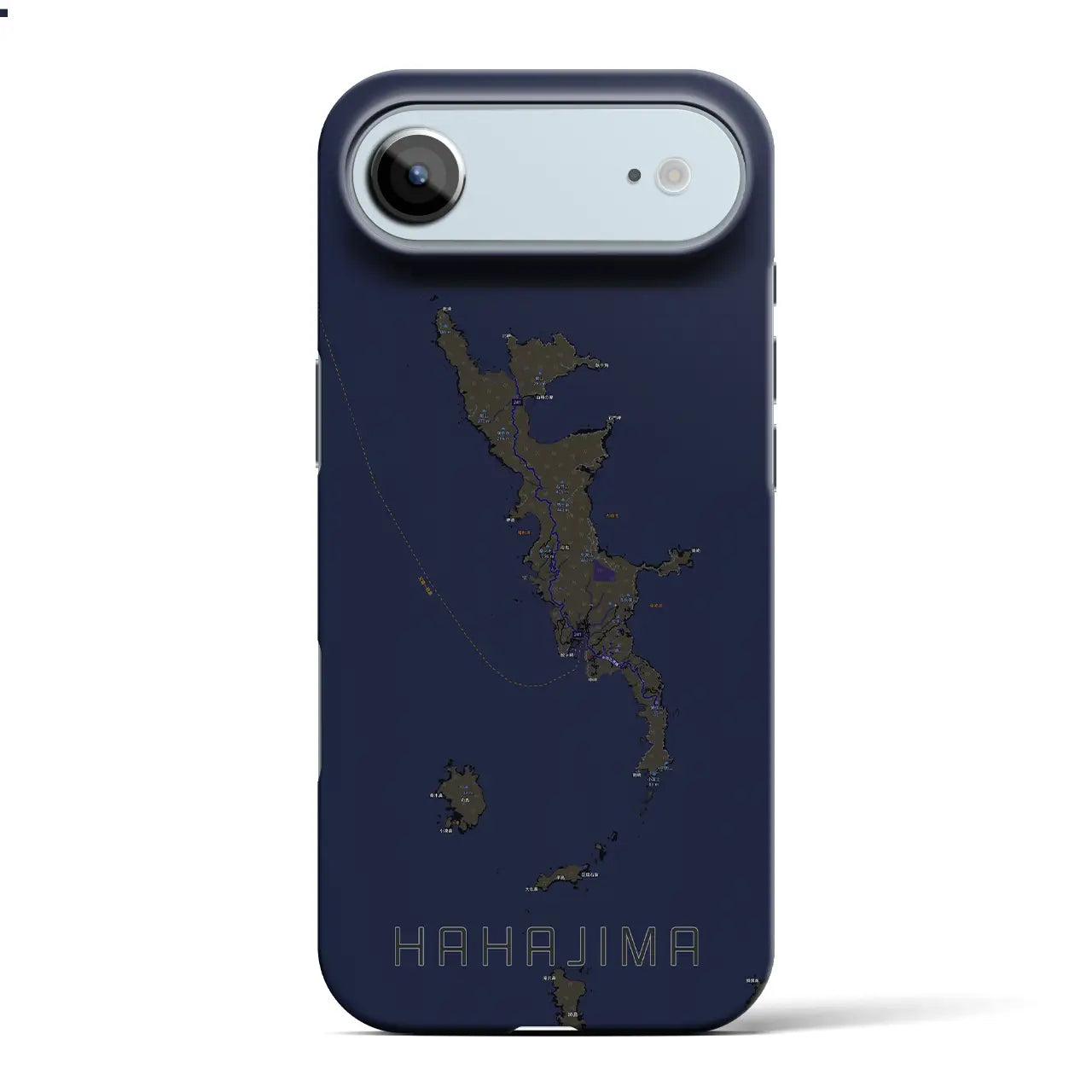 【母島(東京都)】地図柄iPhoneケース(バックカバータイプ)