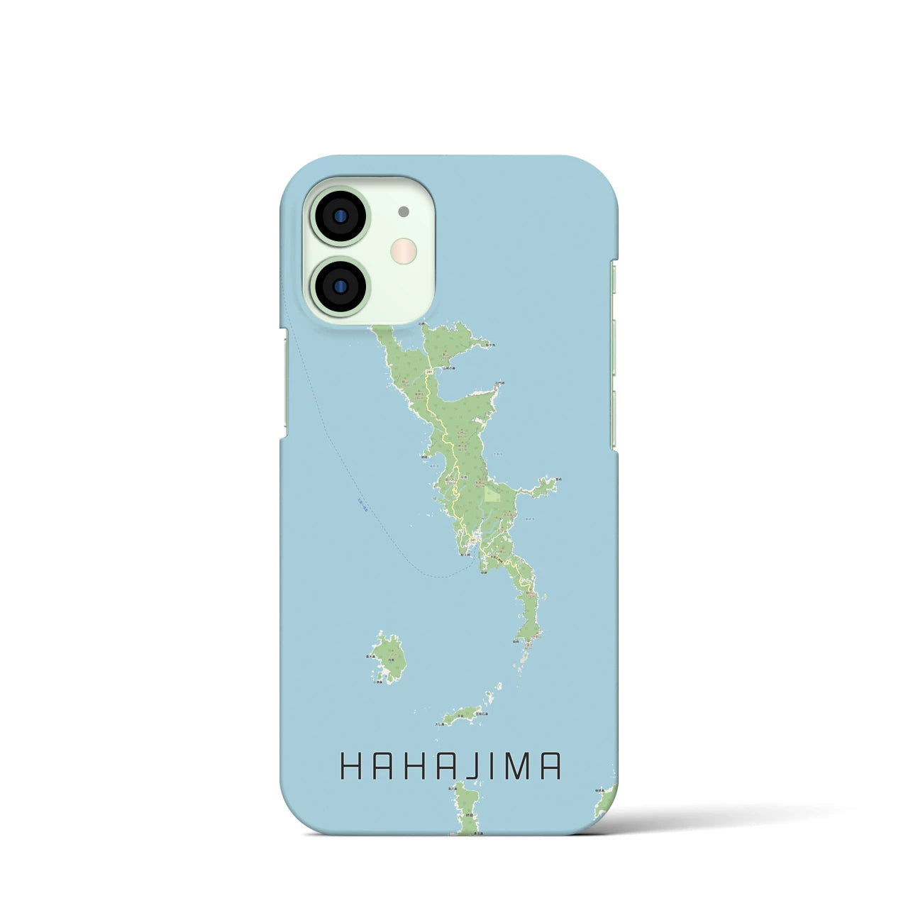 【母島(東京都)】地図柄iPhoneケース(バックカバータイプ)