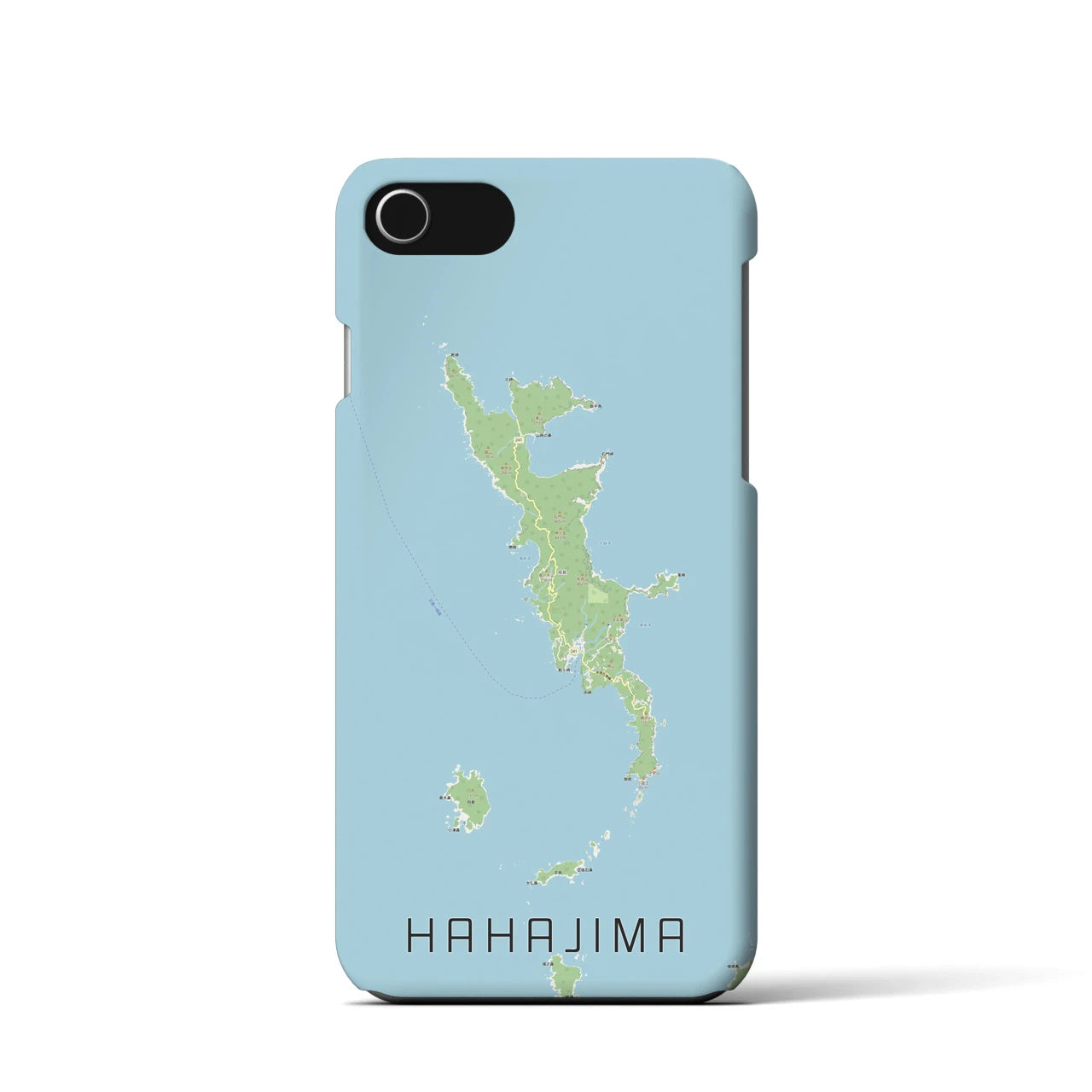 【母島(東京都)】地図柄iPhoneケース(バックカバータイプ)