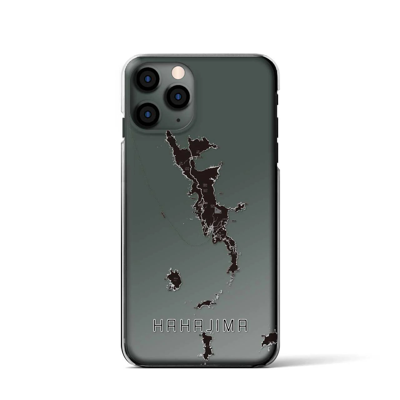 【母島(東京都)】地図柄iPhoneケース(クリアタイプ)