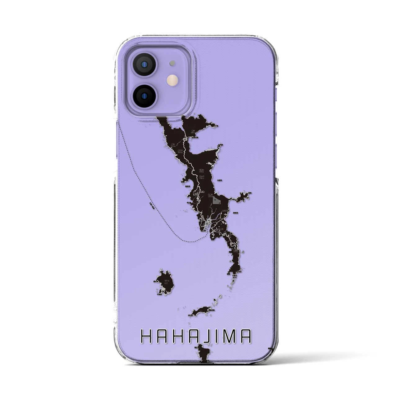 【母島(東京都)】地図柄iPhoneケース(クリアタイプ)