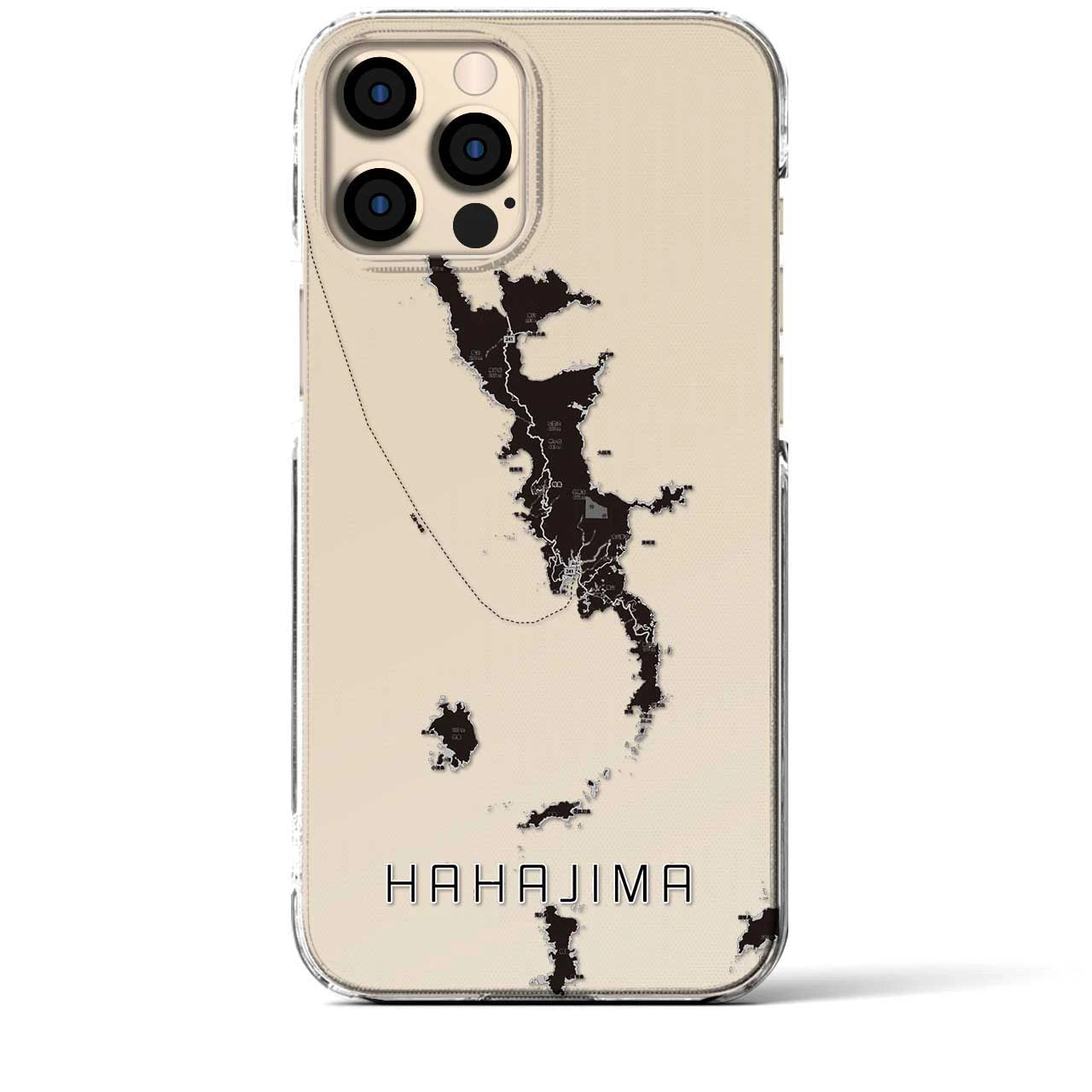 【母島(東京都)】地図柄iPhoneケース(クリアタイプ)