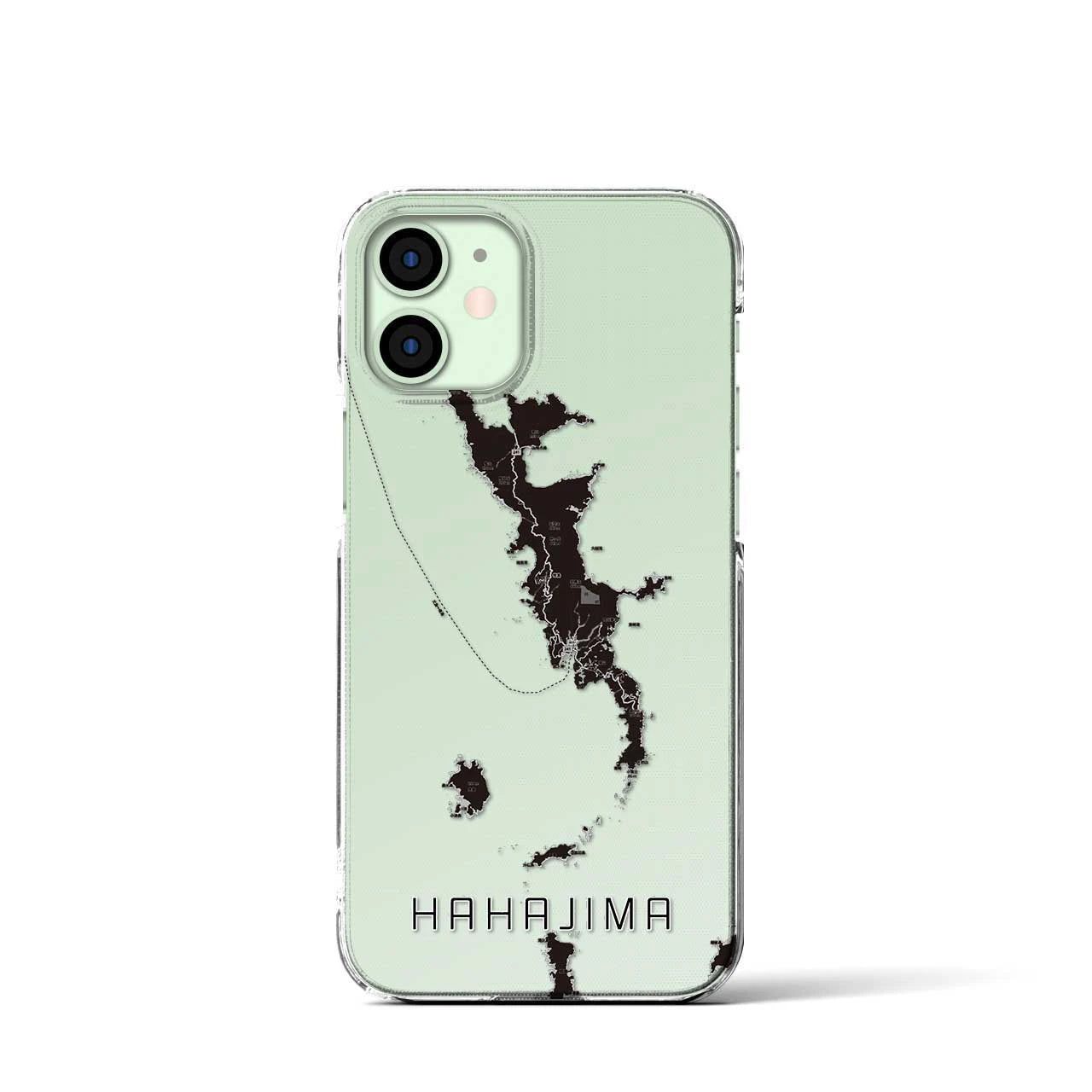 【母島(東京都)】地図柄iPhoneケース(クリアタイプ)