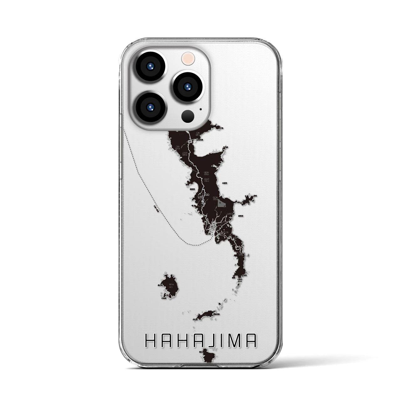 【母島(東京都)】地図柄iPhoneケース(クリアタイプ)