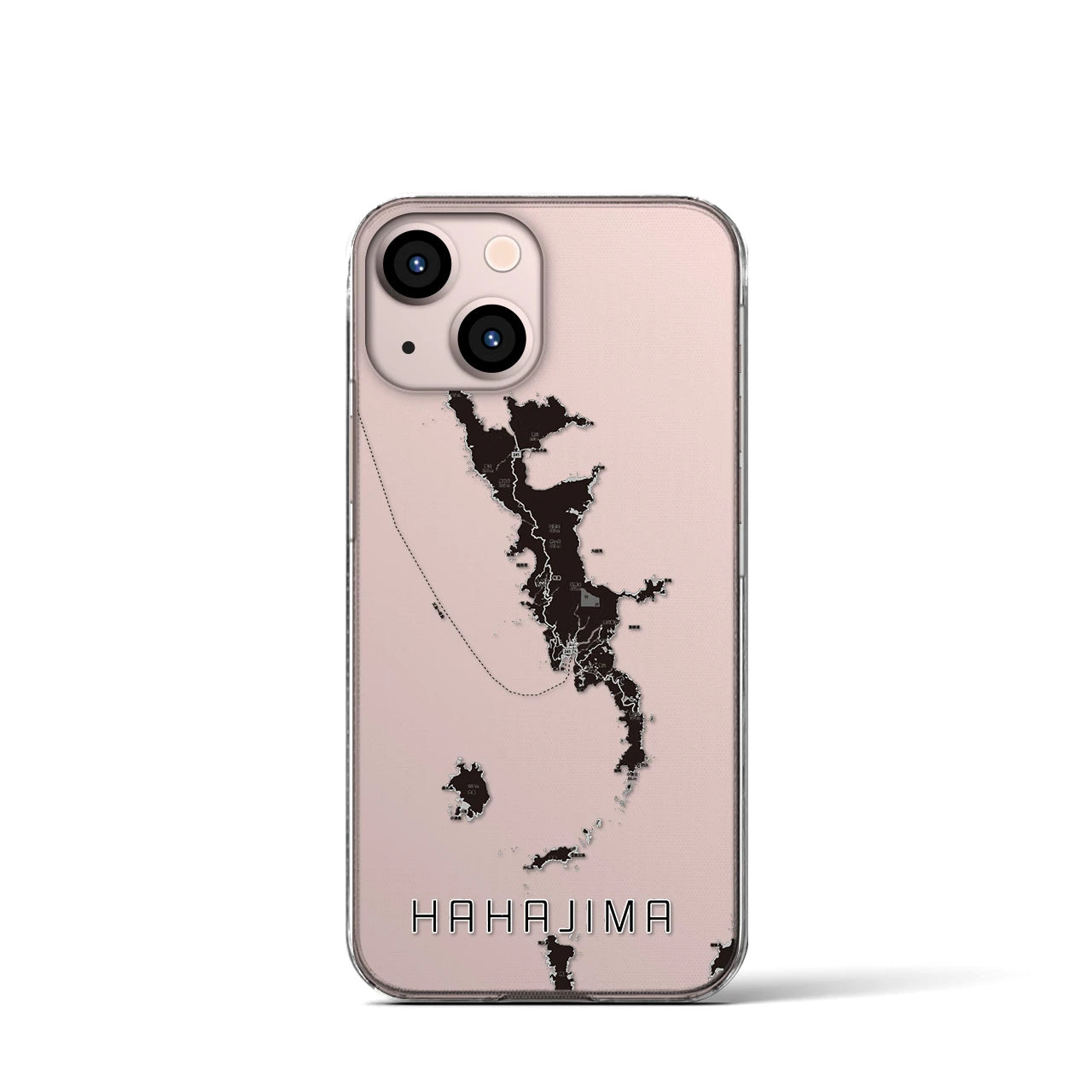 【母島(東京都)】地図柄iPhoneケース(クリアタイプ)