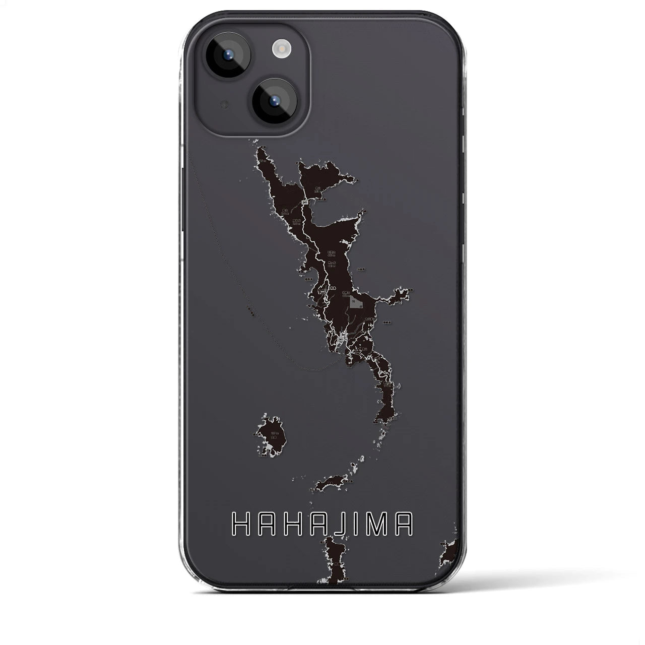 【母島(東京都)】地図柄iPhoneケース(クリアタイプ)