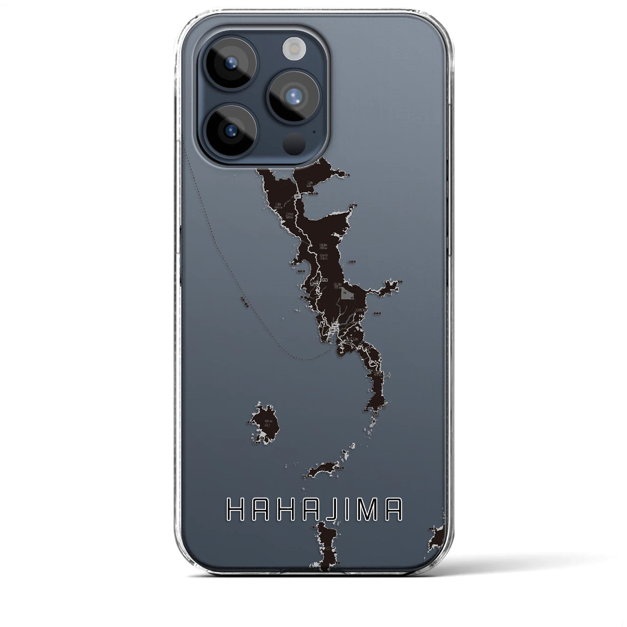 【母島(東京都)】地図柄iPhoneケース(クリアタイプ)