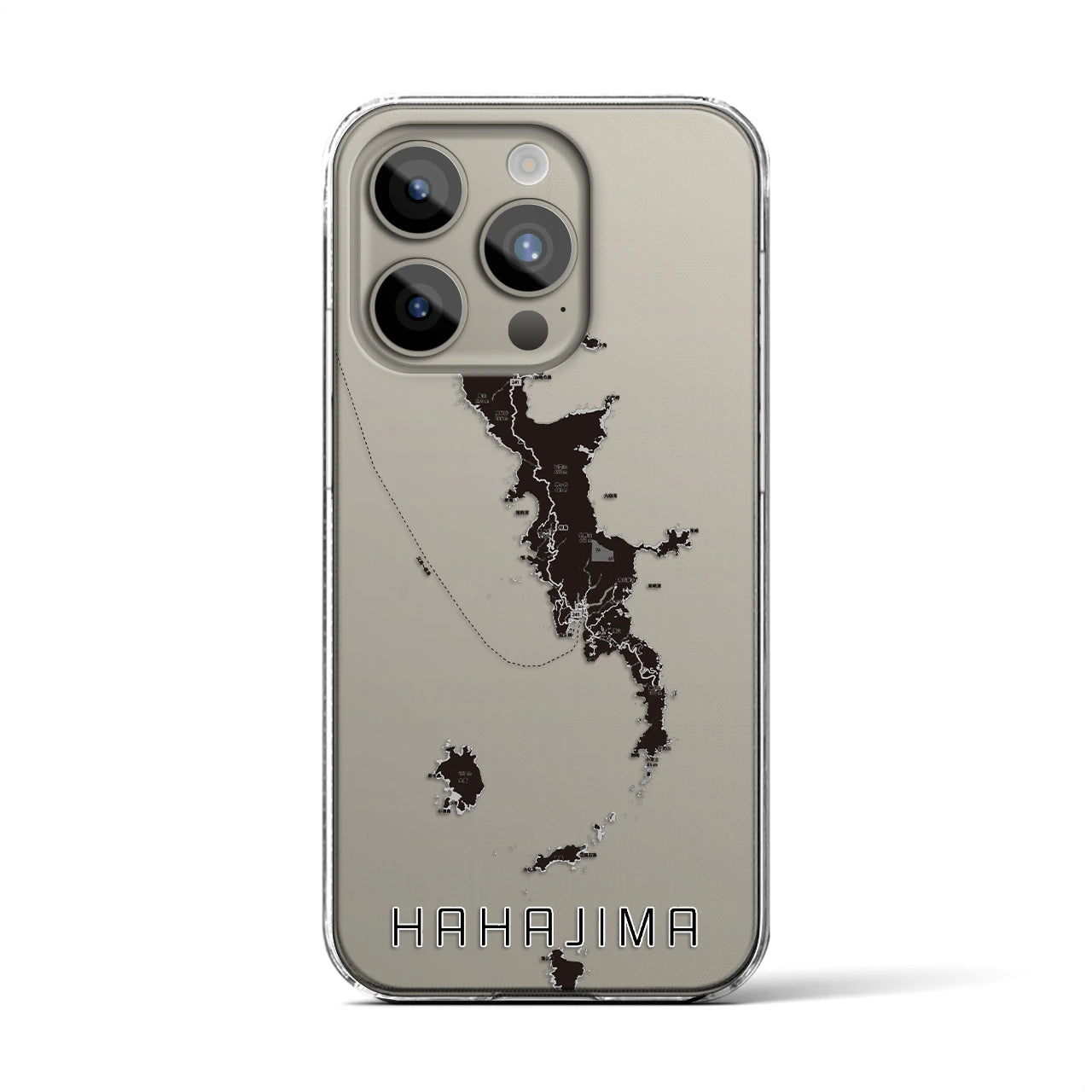 【母島(東京都)】地図柄iPhoneケース(クリアタイプ)