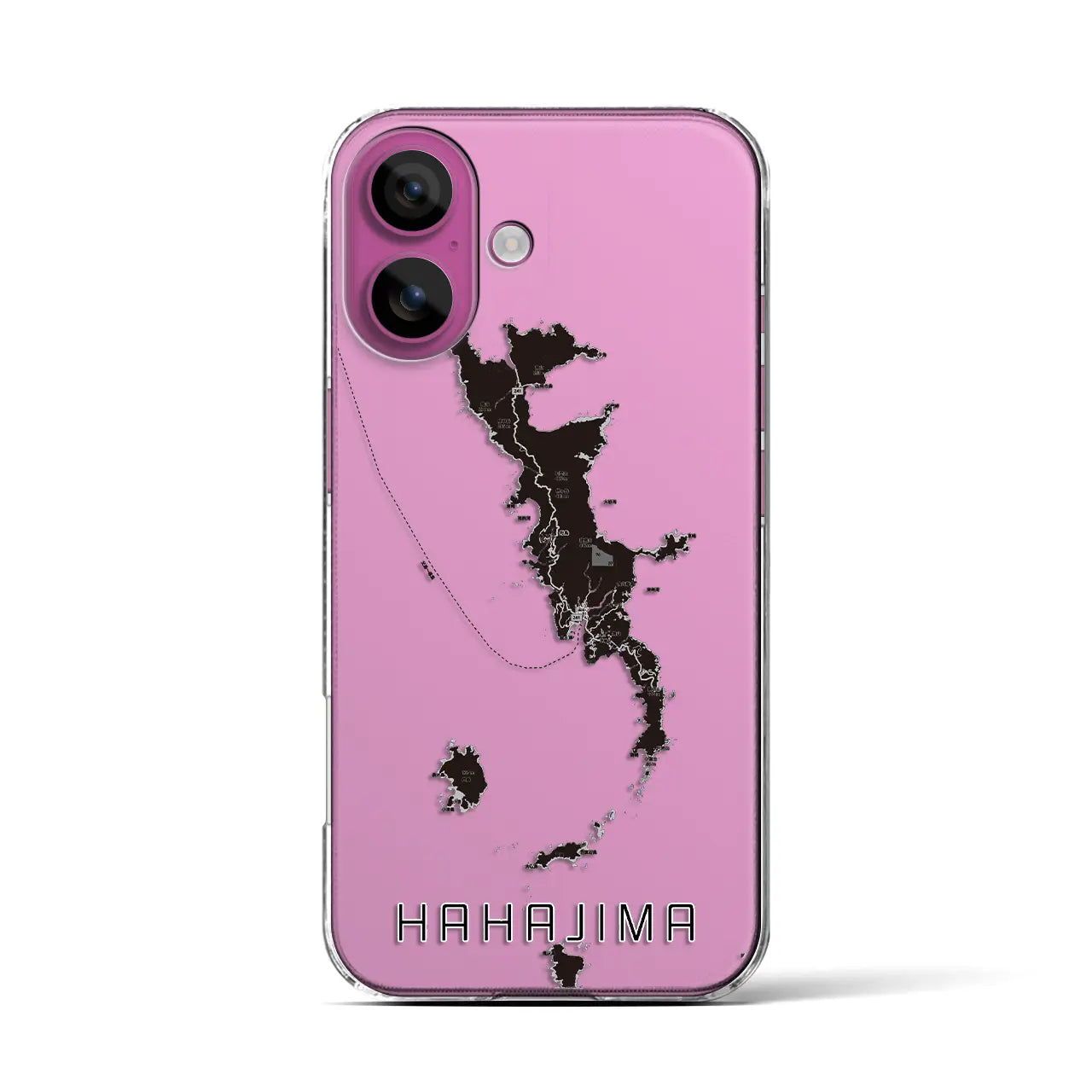 【母島(東京都)】地図柄iPhoneケース(クリアタイプ)