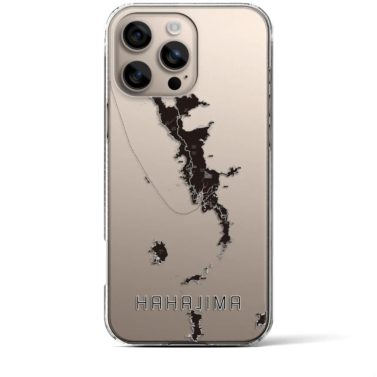 【母島(東京都)】地図柄iPhoneケース(クリアタイプ)