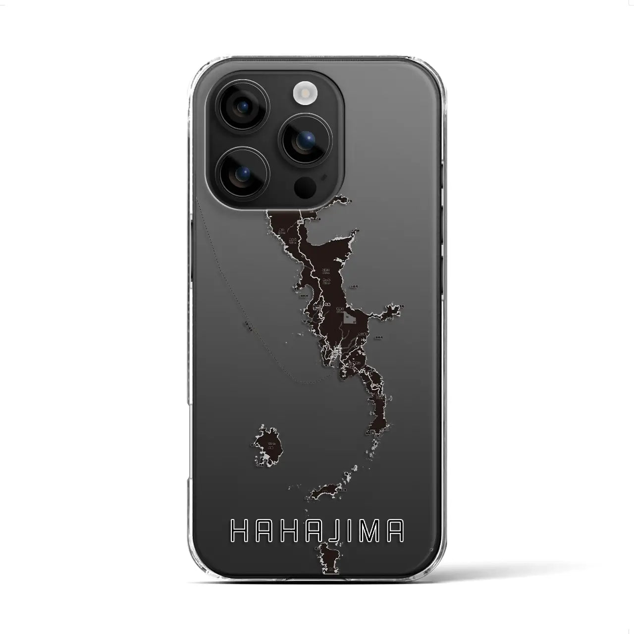 【母島(東京都)】地図柄iPhoneケース(クリアタイプ)