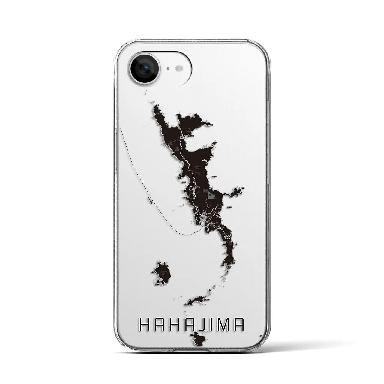 【母島(東京都)】地図柄iPhoneケース(クリアタイプ)