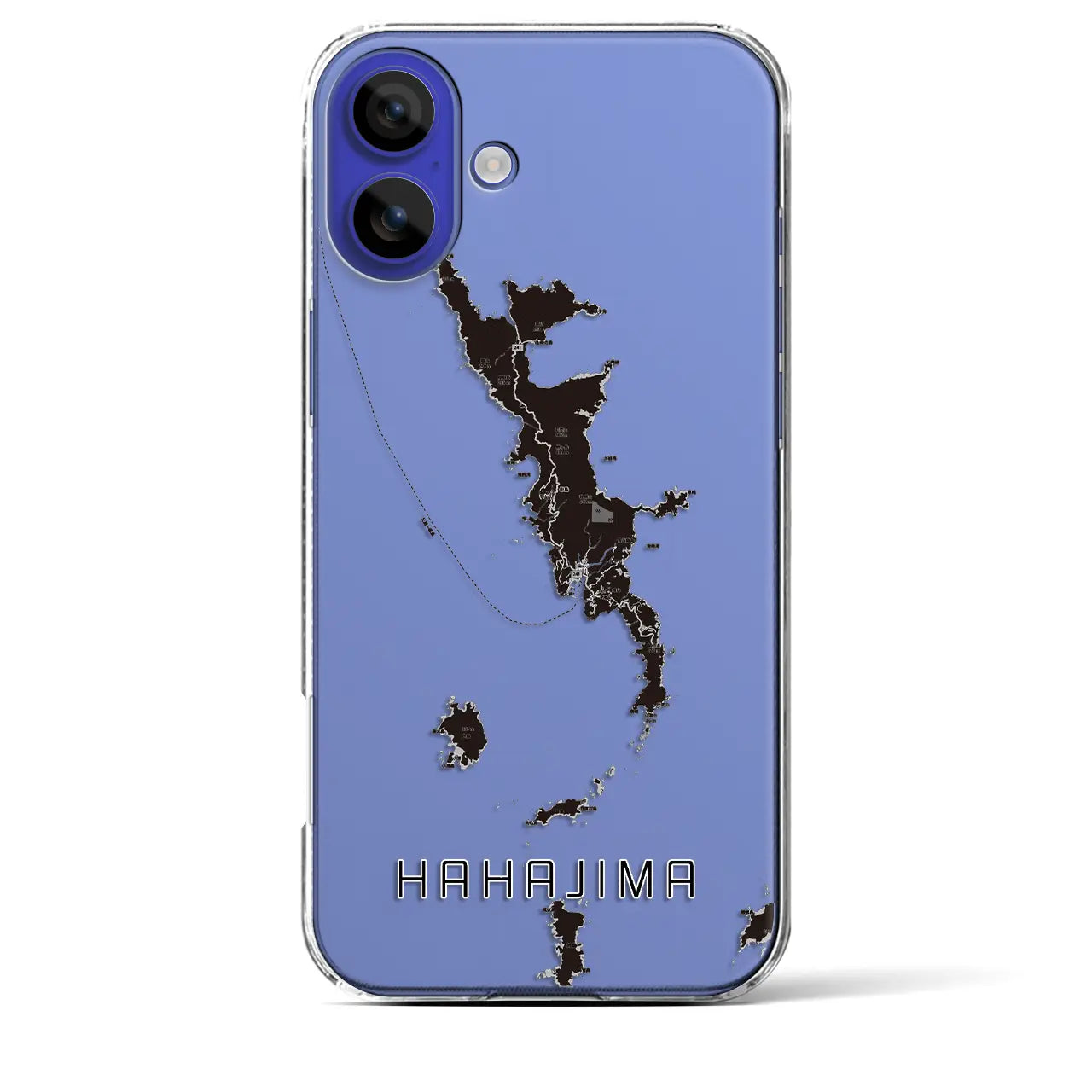 【母島(東京都)】地図柄iPhoneケース(クリアタイプ)