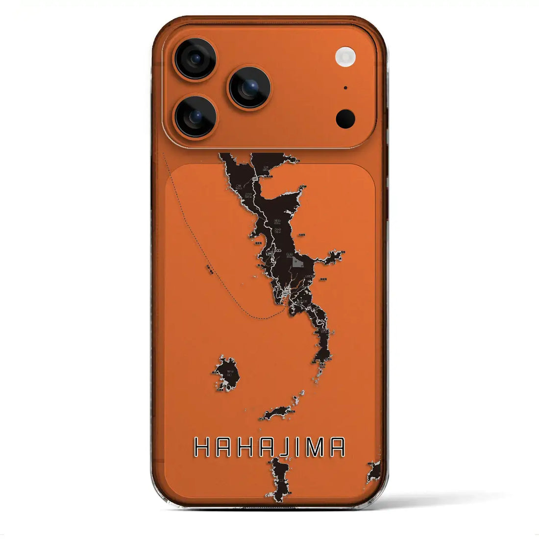 【母島(東京都)】地図柄iPhoneケース(クリアタイプ)