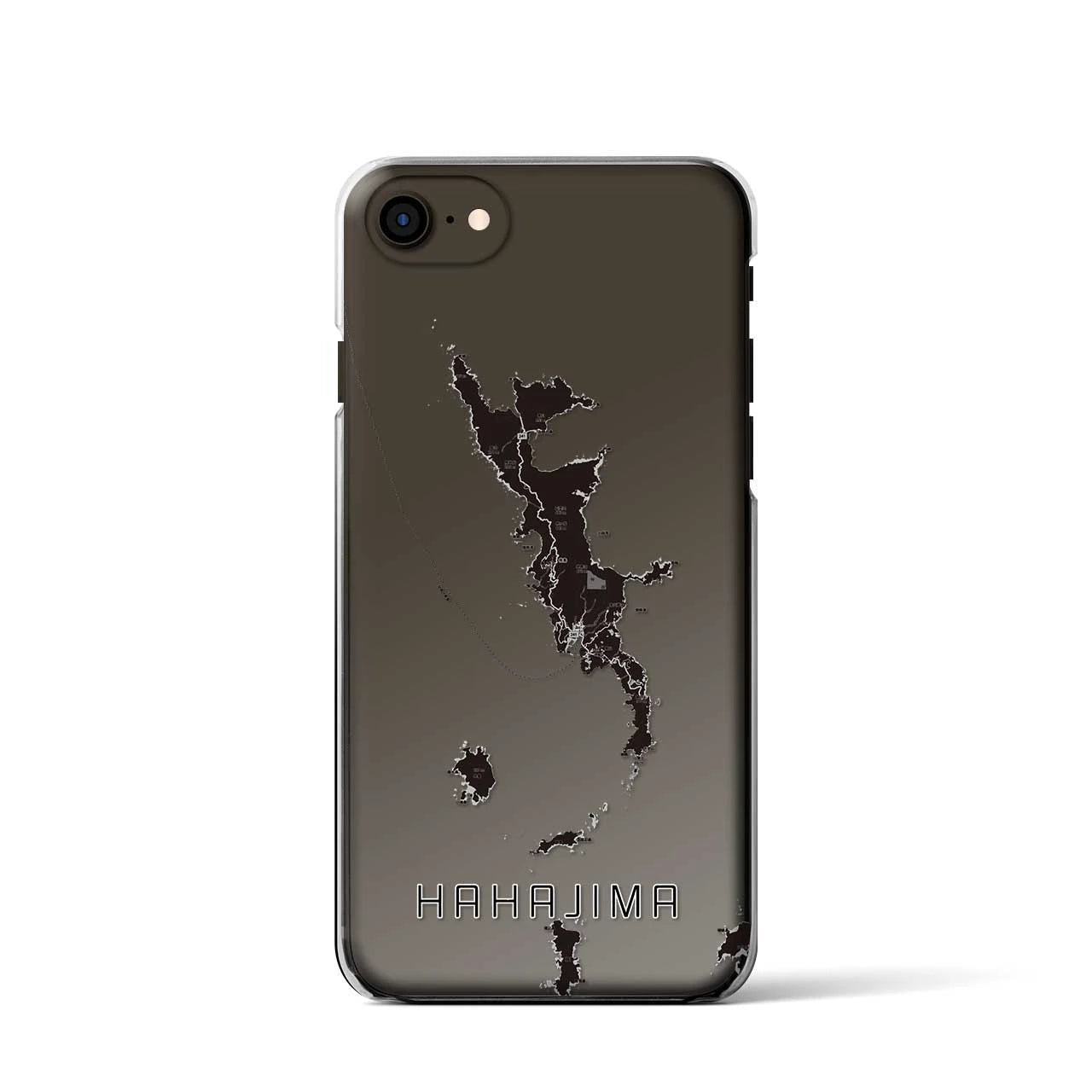 【母島(東京都)】地図柄iPhoneケース(クリアタイプ)