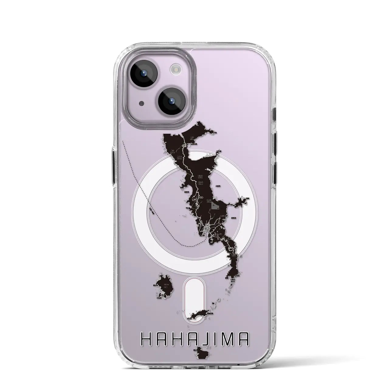 【母島(東京都)】地図柄iPhoneケース(MagSafeタイプ)