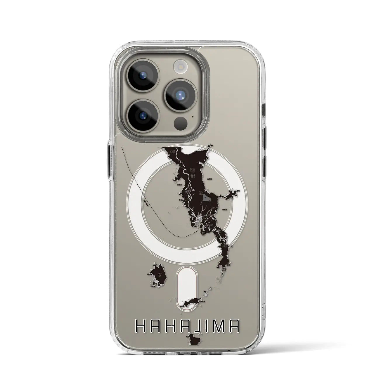 【母島(東京都)】地図柄iPhoneケース(MagSafeタイプ)