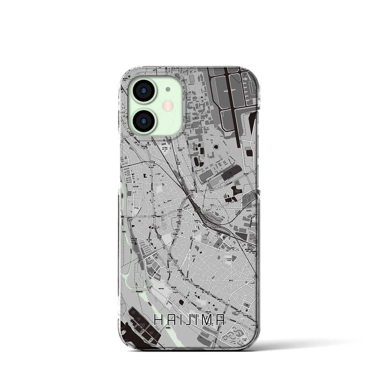 【拝島(東京都)】地図柄iPhoneケース(クリアタイプ)