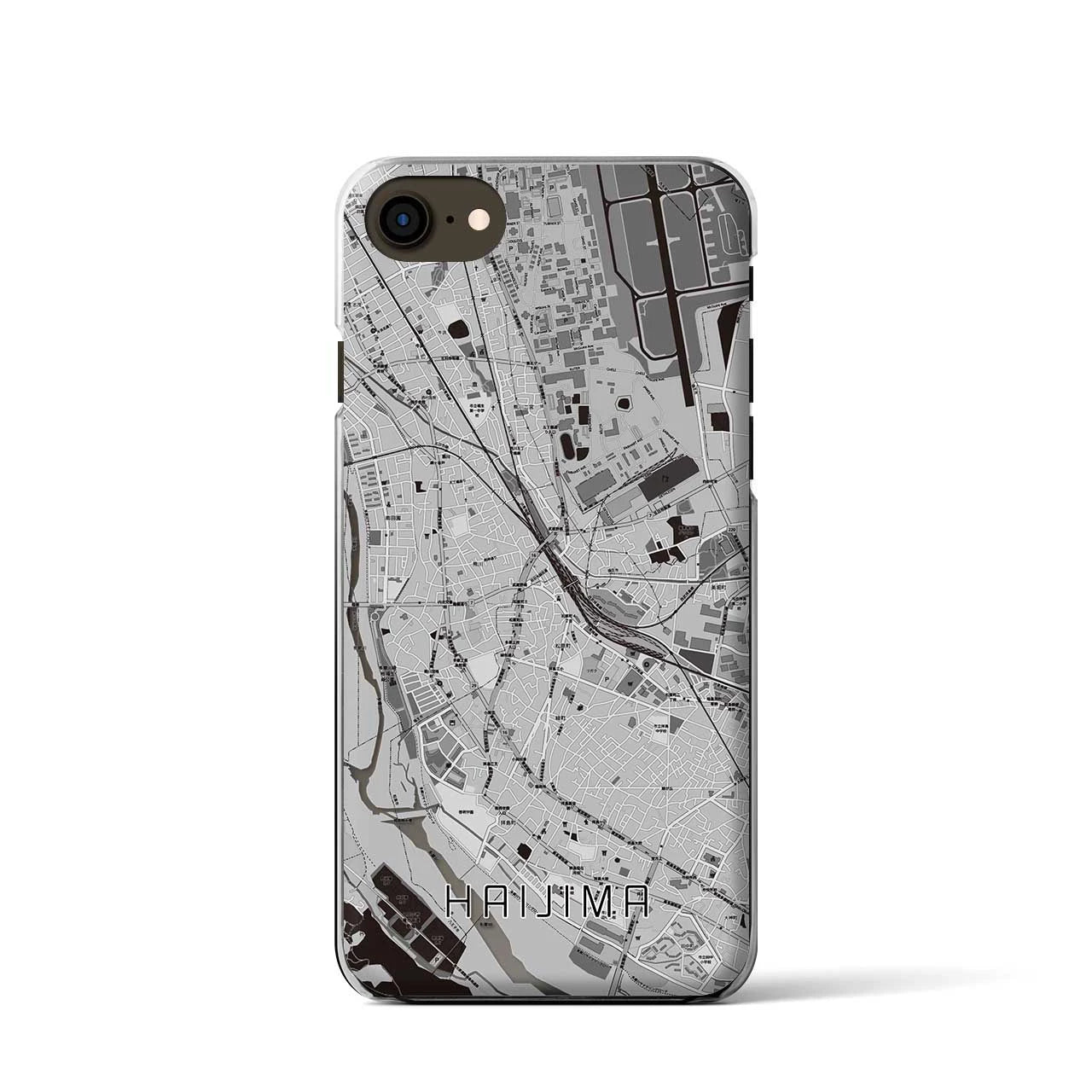 【拝島(東京都)】地図柄iPhoneケース(クリアタイプ)