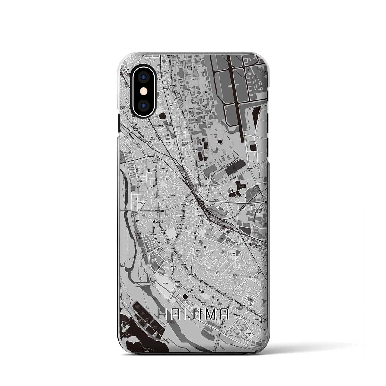 【拝島(東京都)】地図柄iPhoneケース(クリアタイプ)