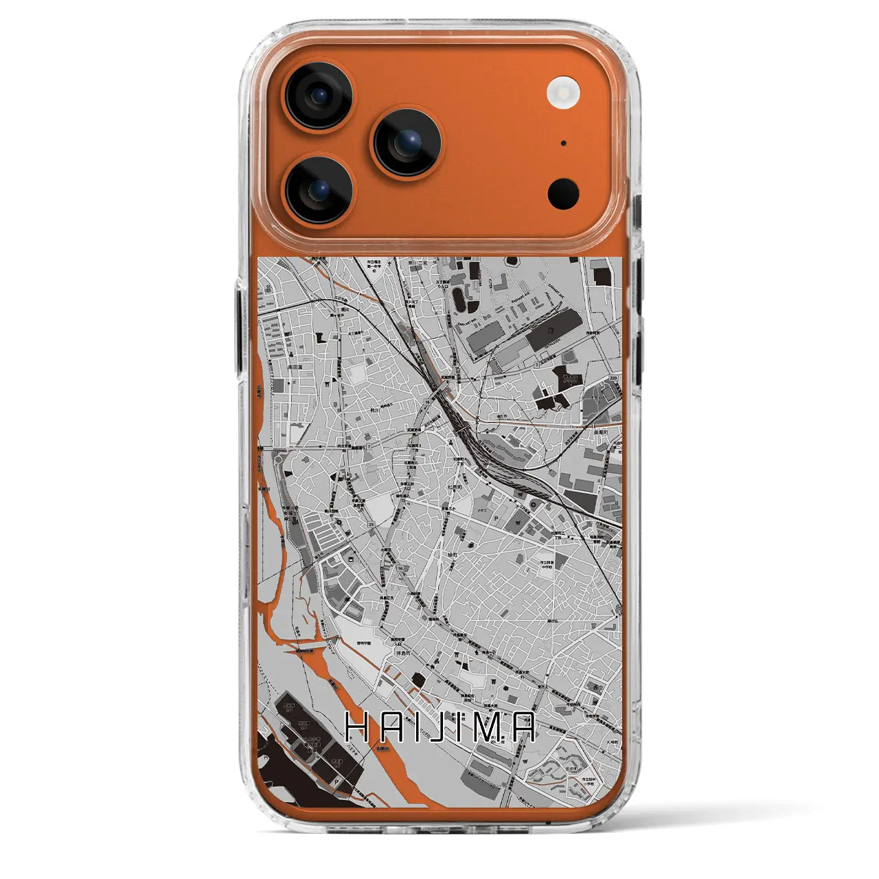 【拝島(東京都)】地図柄iPhoneケース(MagSafeタイプ)