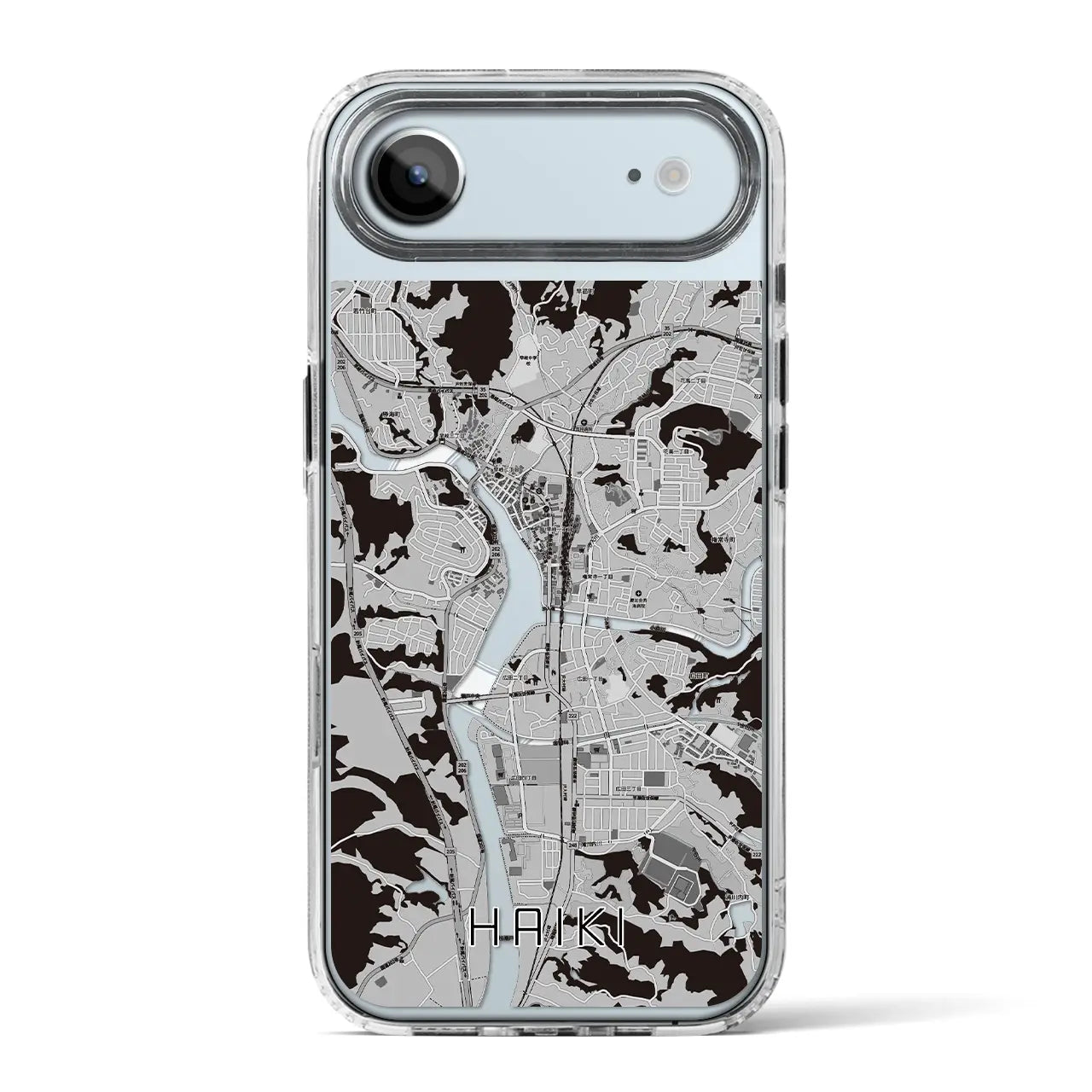 【早岐(長崎県)】地図柄iPhoneケース(MagSafeタイプ)