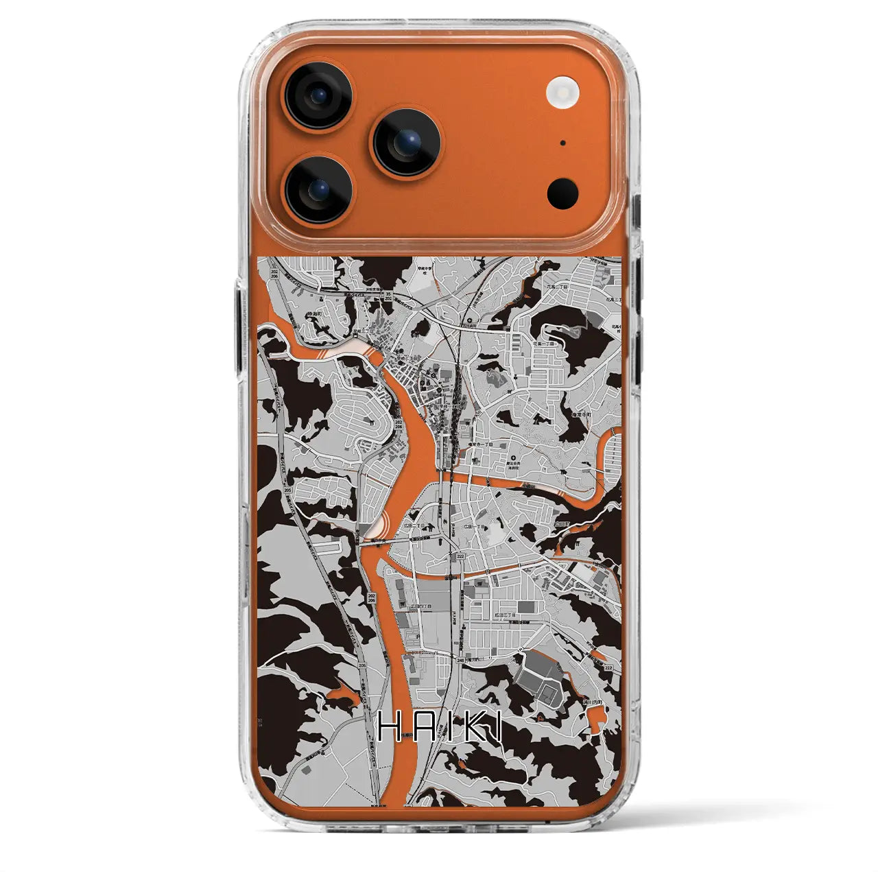 【早岐(長崎県)】地図柄iPhoneケース(MagSafeタイプ)