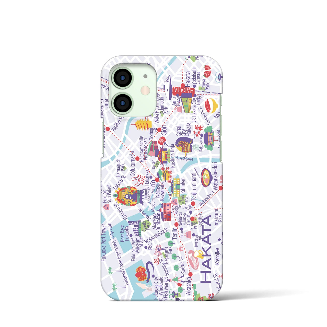 【博多】イラストマップiPhoneケース(バックカバータイプ)