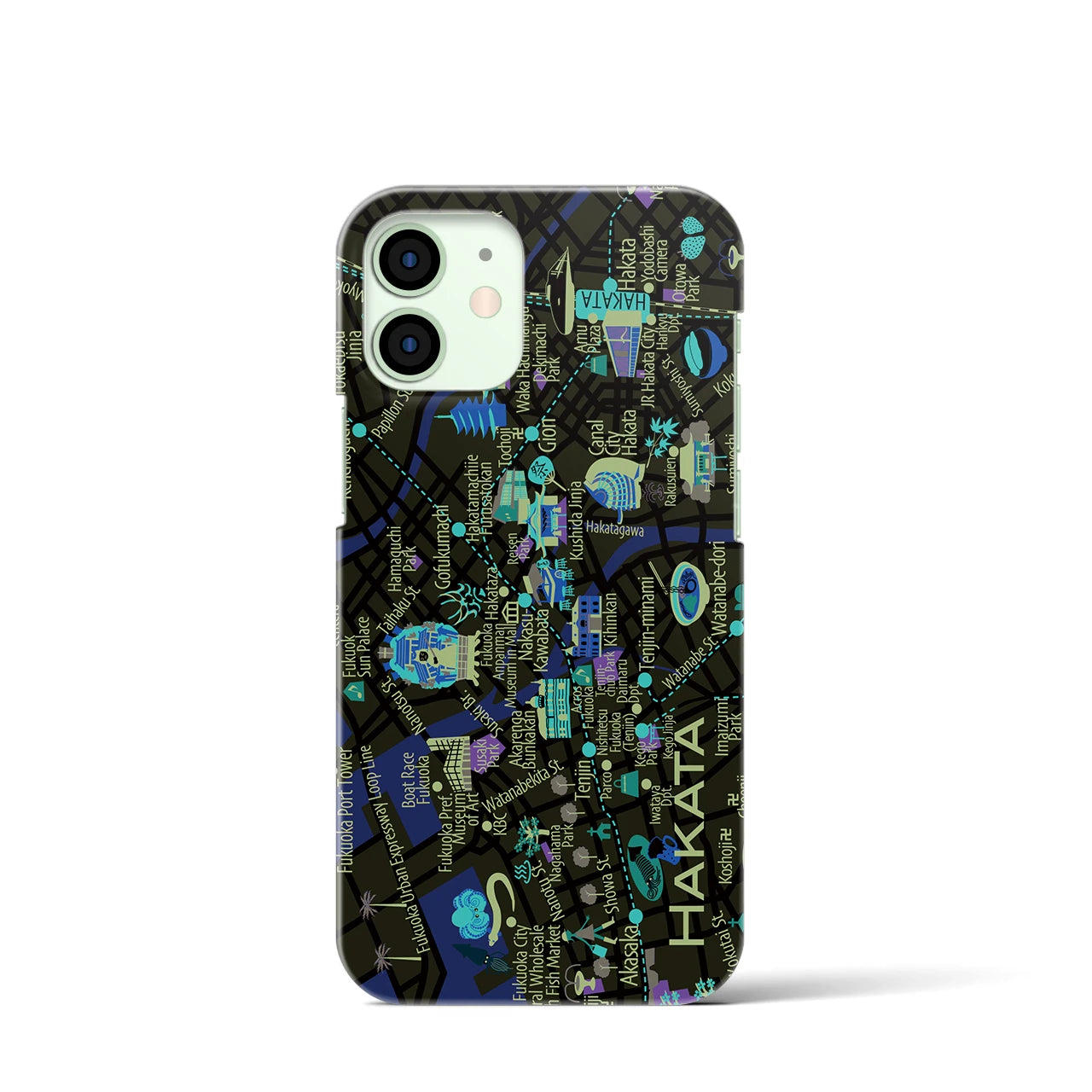 【博多】イラストマップiPhoneケース(バックカバータイプ)