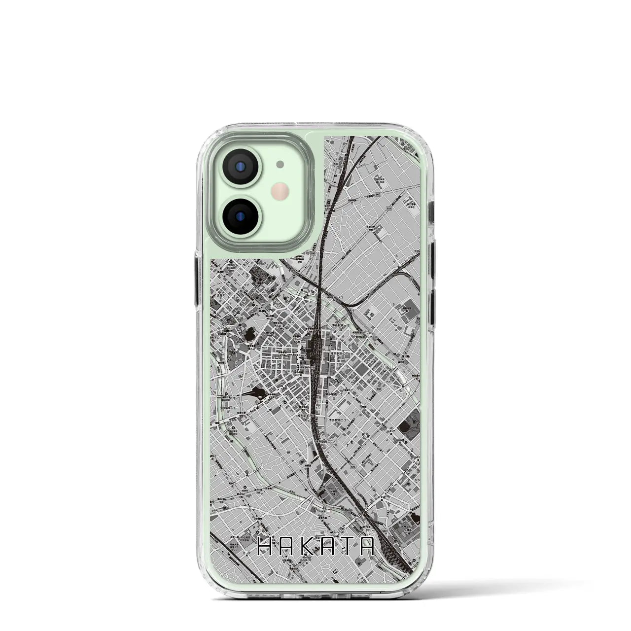 【博多2(福岡県)】地図柄iPhoneケース(MagSafeタイプ)