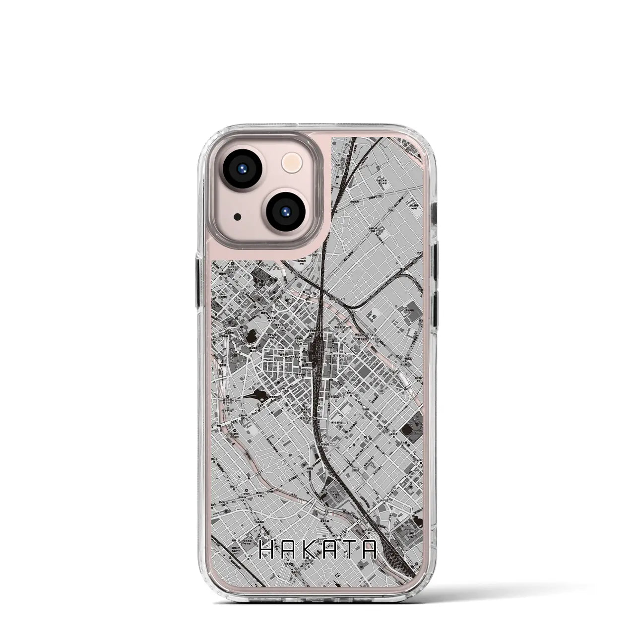 【博多2(福岡県)】地図柄iPhoneケース(MagSafeタイプ)