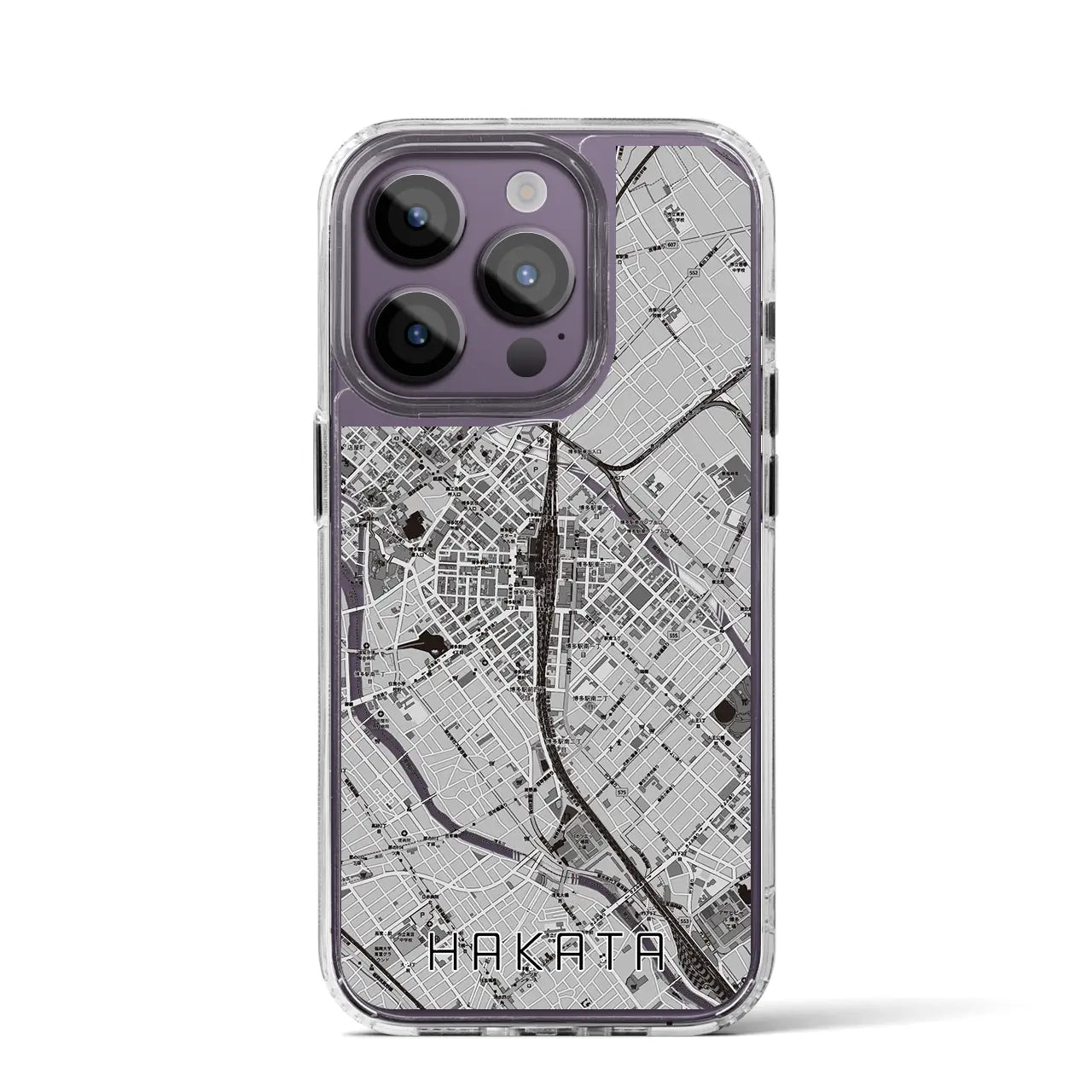 【博多2(福岡県)】地図柄iPhoneケース(MagSafeタイプ)