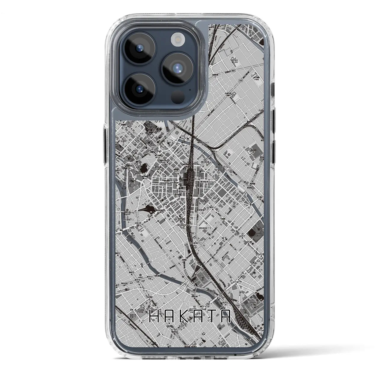 【博多2(福岡県)】地図柄iPhoneケース(MagSafeタイプ)