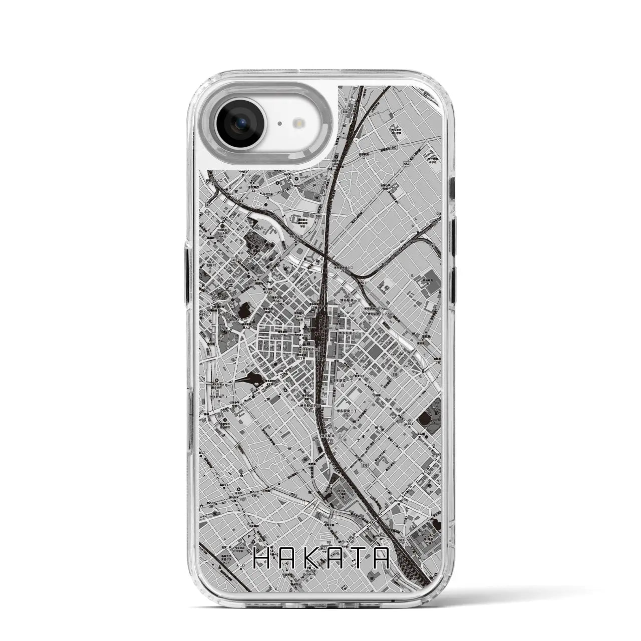 【博多2(福岡県)】地図柄iPhoneケース(MagSafeタイプ)