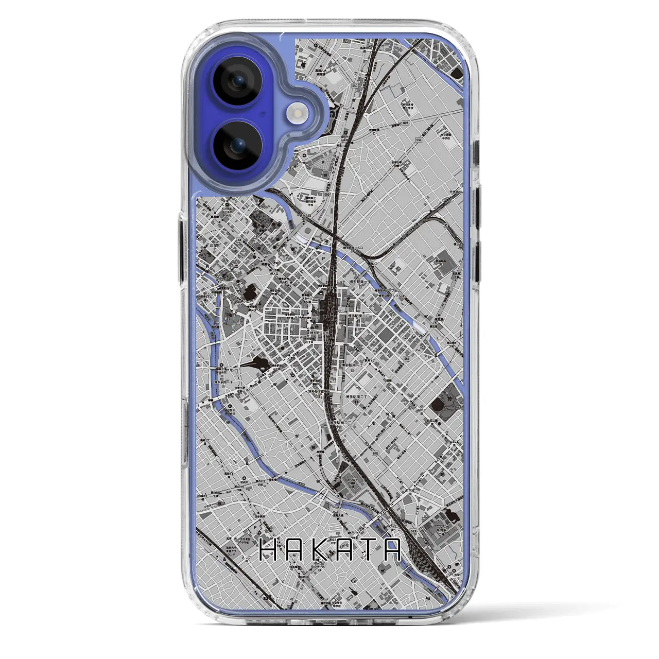 【博多2(福岡県)】地図柄iPhoneケース(MagSafeタイプ)