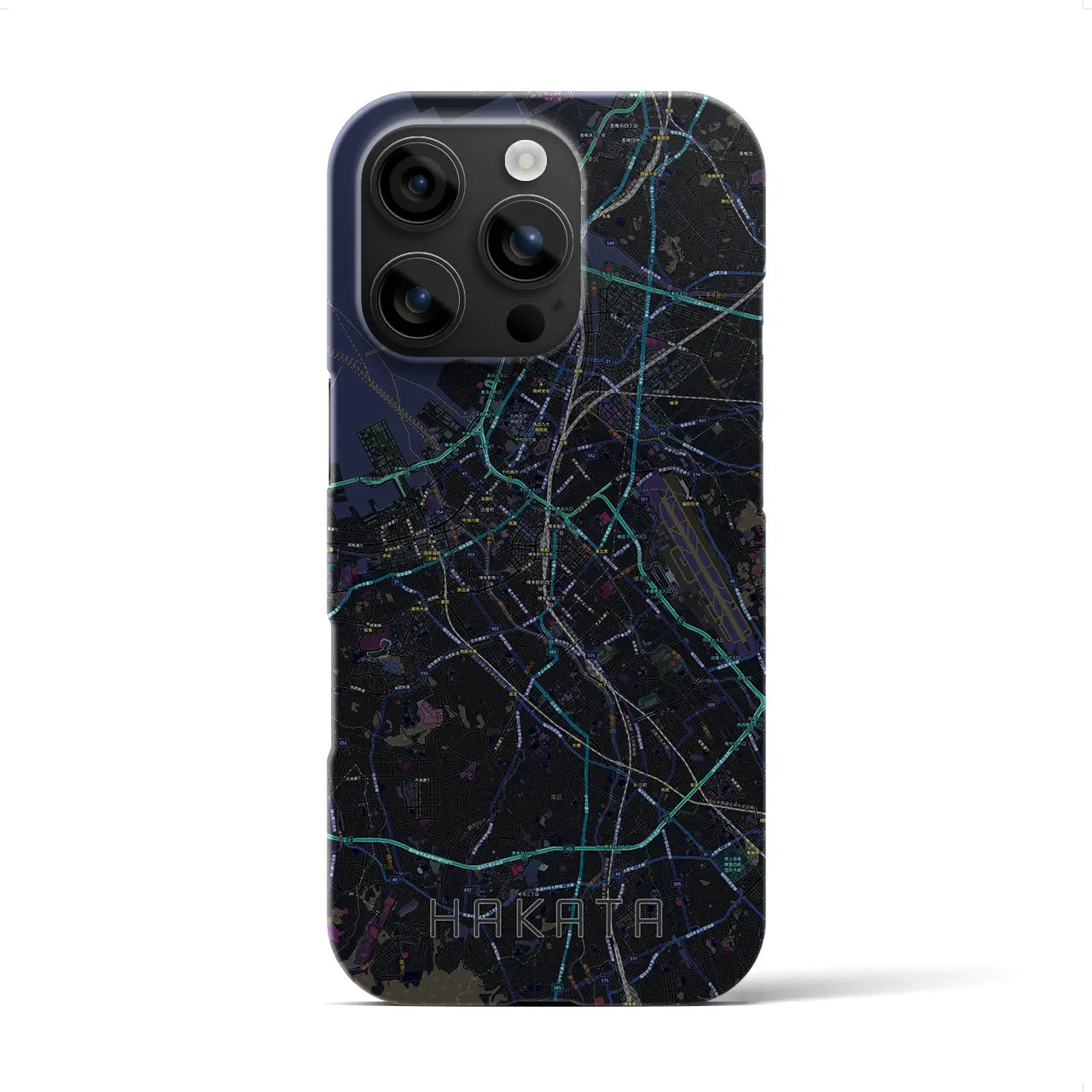 【博多(福岡県)】地図柄iPhoneケース(バックカバータイプ)