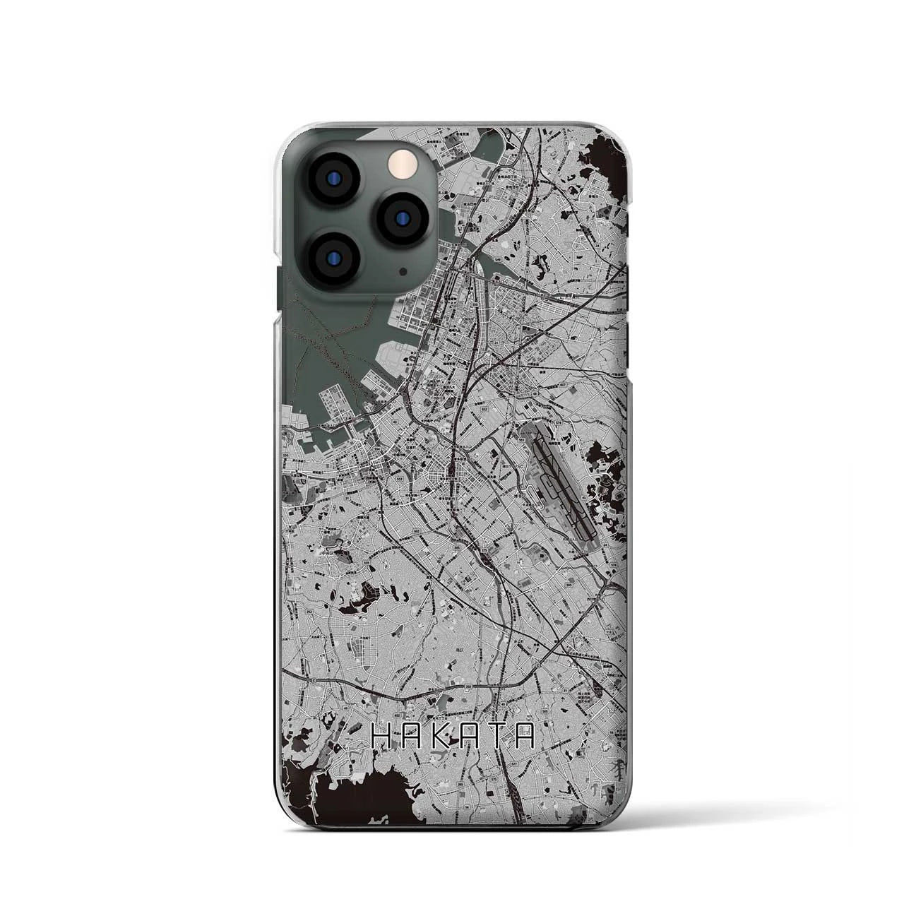 【博多(福岡県)】地図柄iPhoneケース(クリアタイプ)