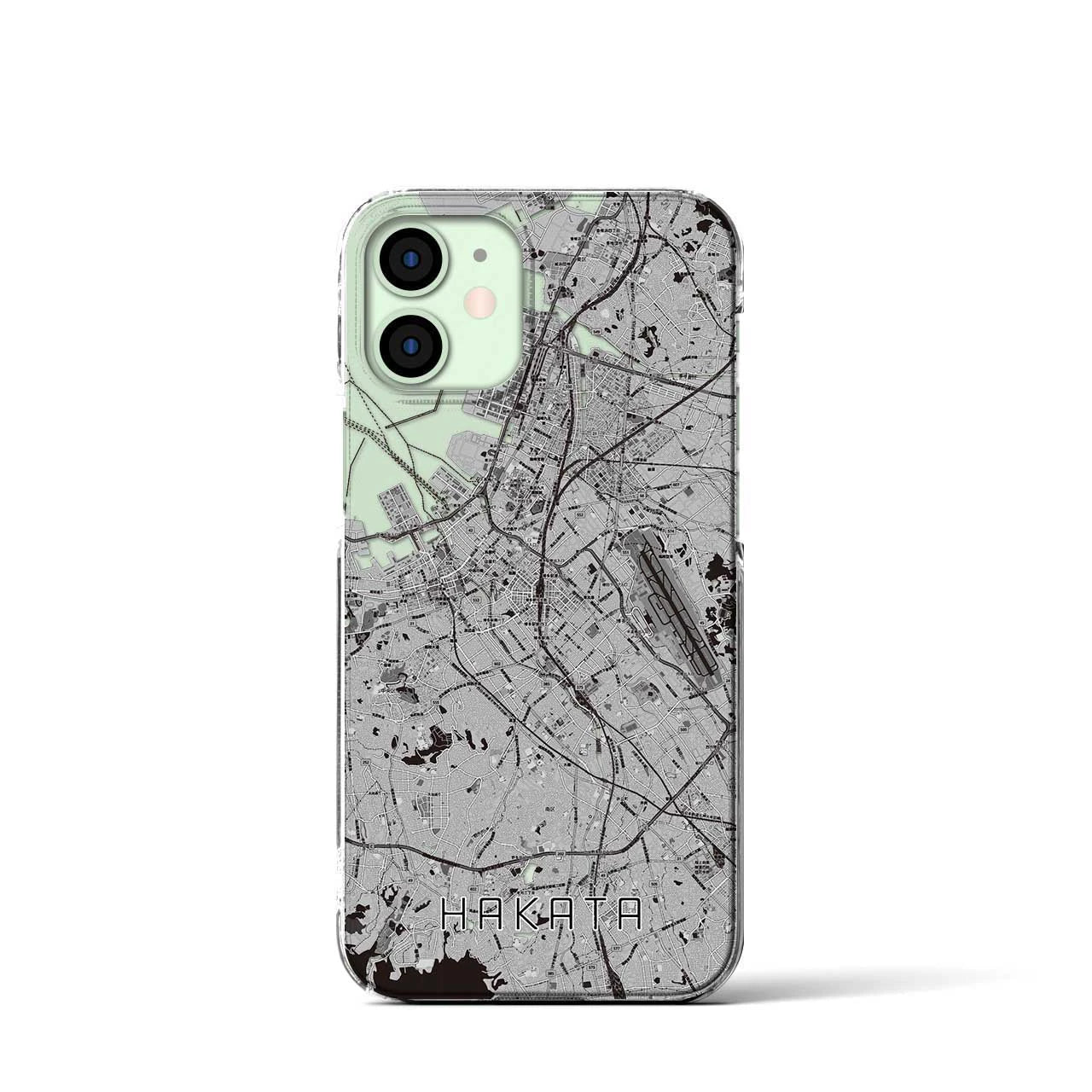 【博多(福岡県)】地図柄iPhoneケース(クリアタイプ)