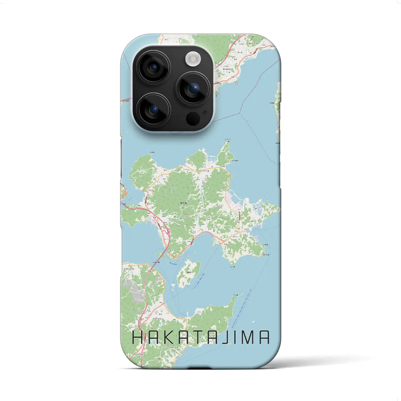【伯方島(愛媛県)】地図柄iPhoneケース(バックカバータイプ)