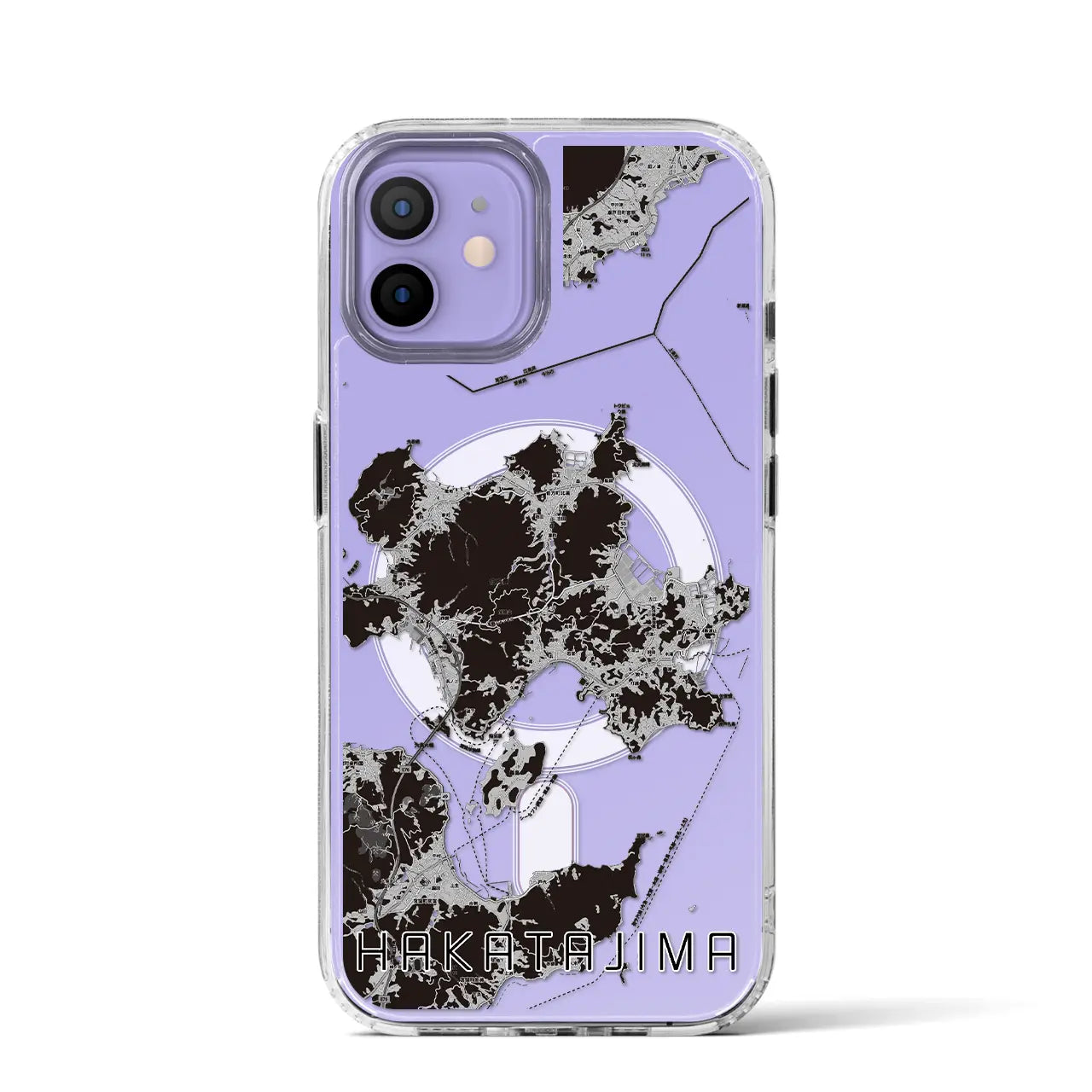 【伯方島(愛媛県)】地図柄iPhoneケース(MagSafeタイプ)