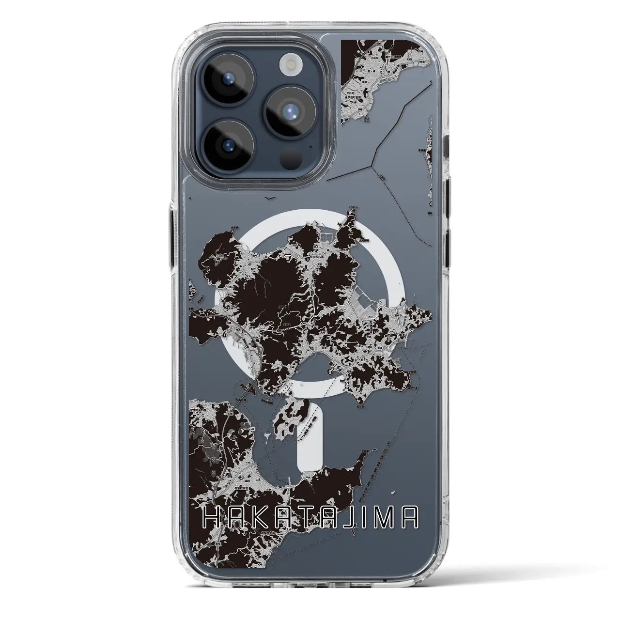 【伯方島(愛媛県)】地図柄iPhoneケース(MagSafeタイプ)