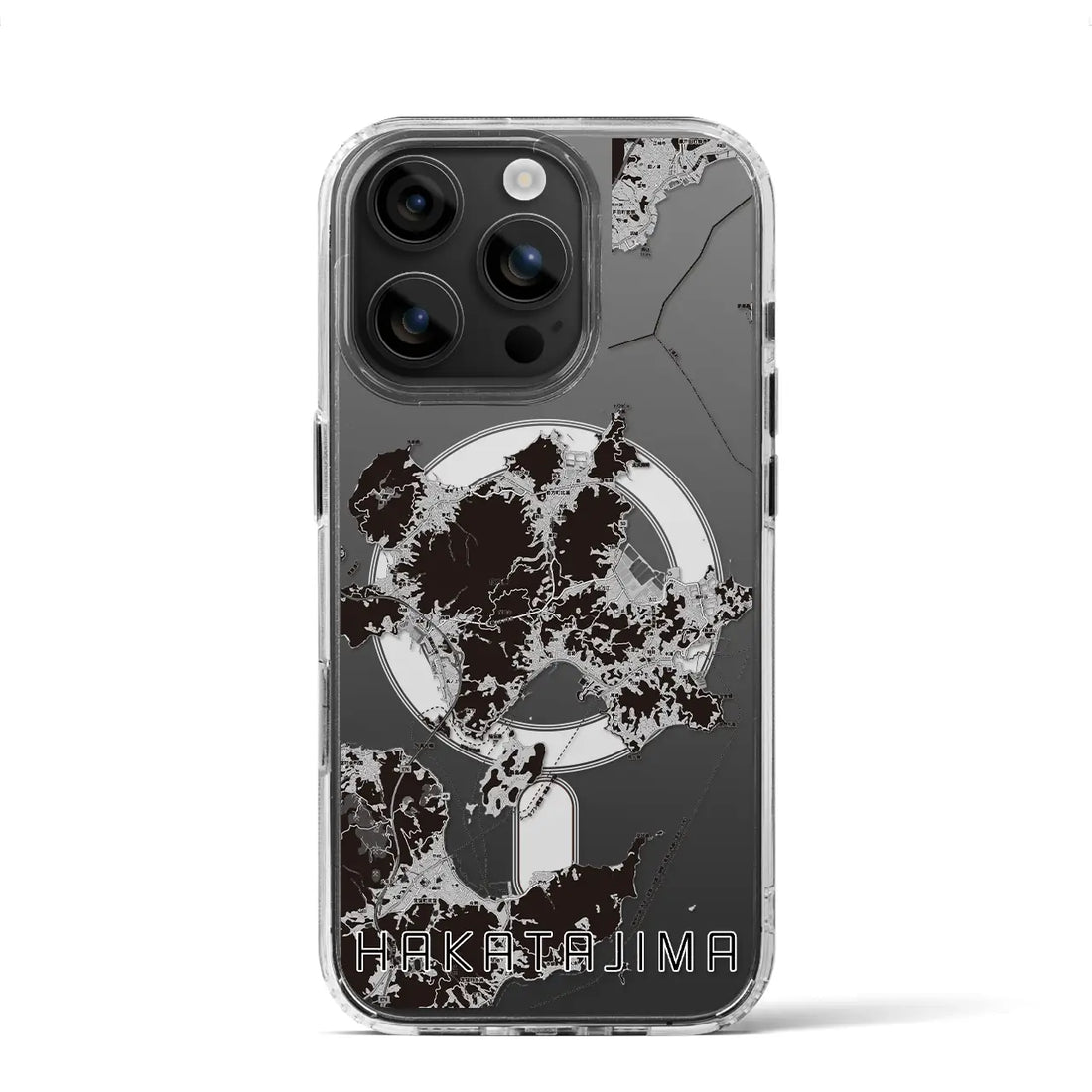 【伯方島(愛媛県)】地図柄iPhoneケース(MagSafeタイプ)