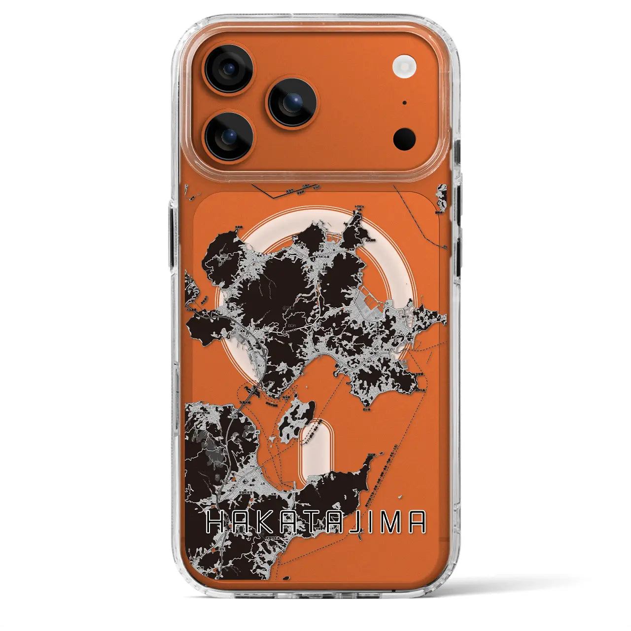 【伯方島(愛媛県)】地図柄iPhoneケース(MagSafeタイプ)