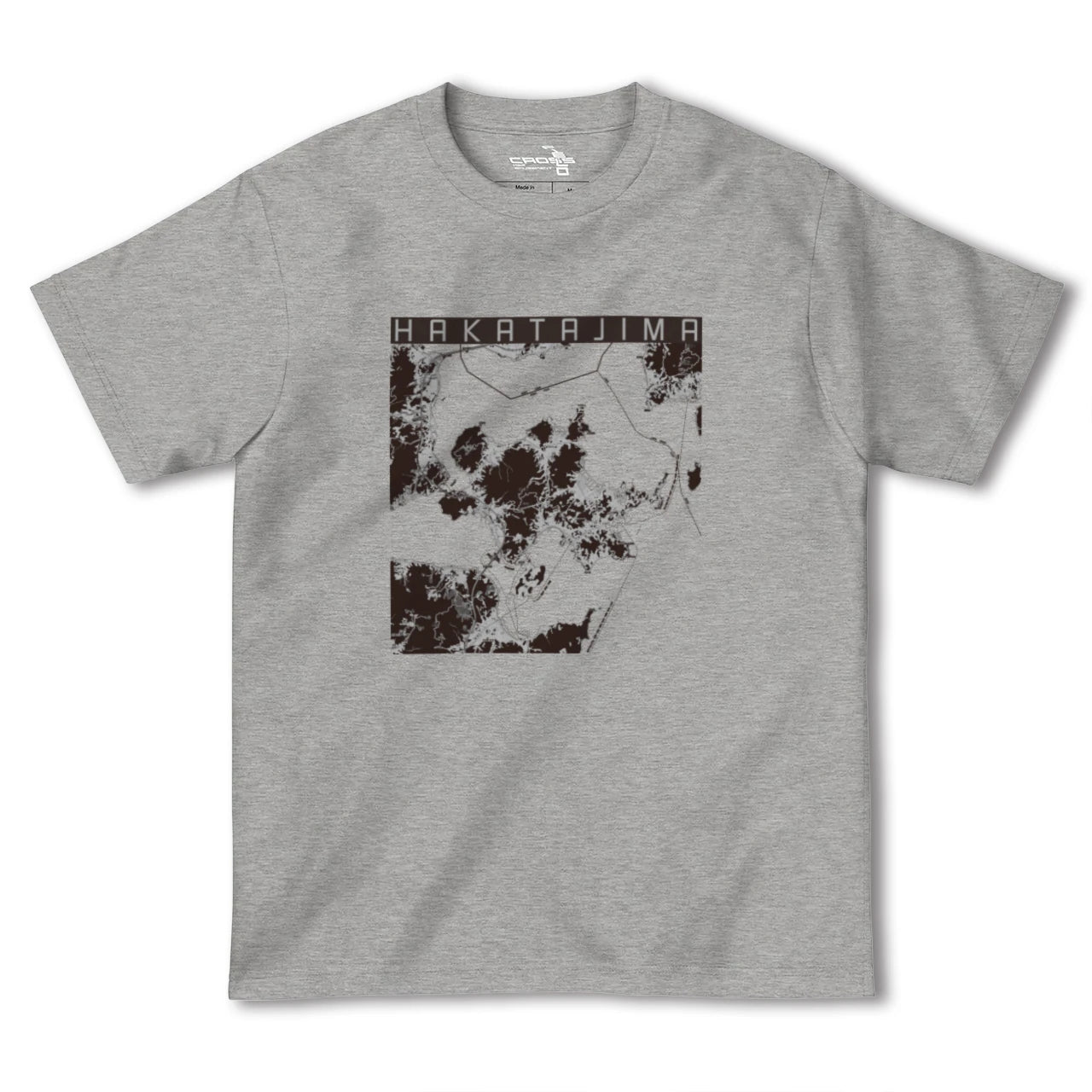 【伯方島(愛媛県)】地図柄ヘビーウェイトTシャツ
